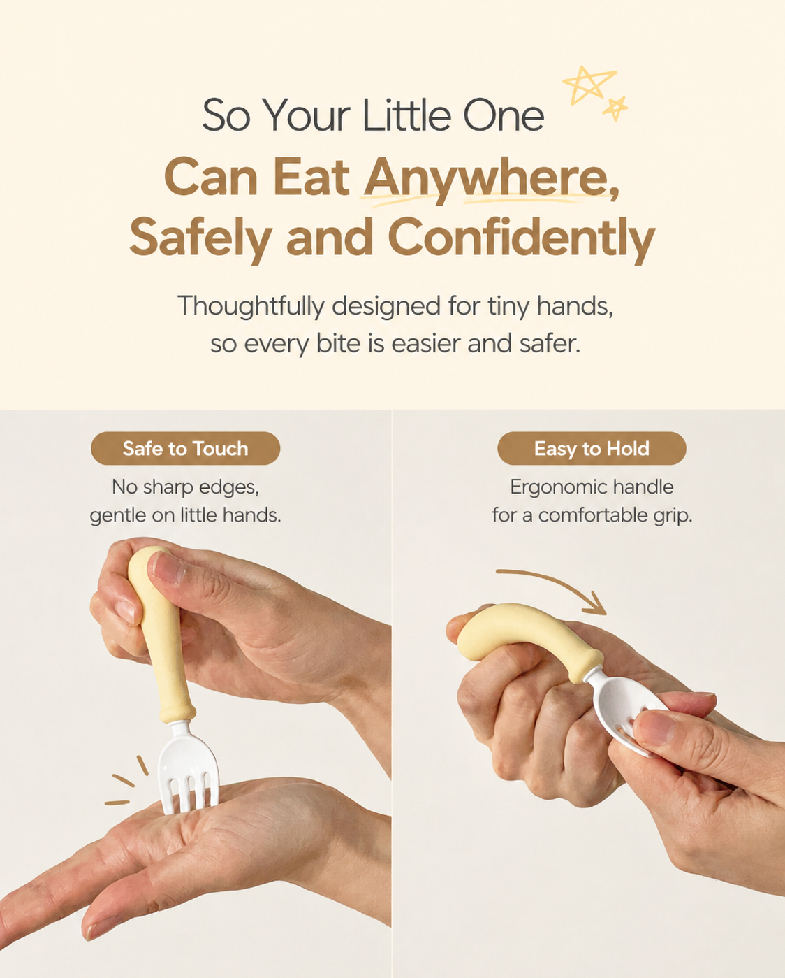 PPSU Baby Training Spoon & Fork Set