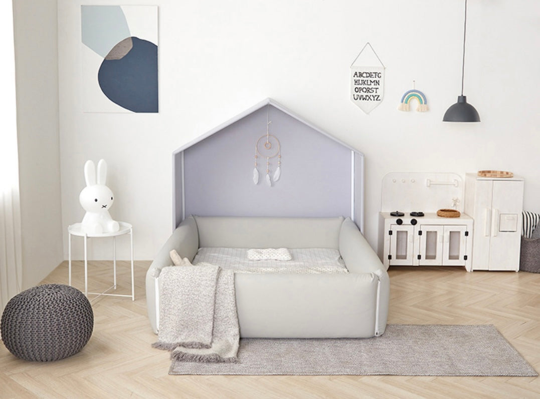 Bumper bed-Purple Grey