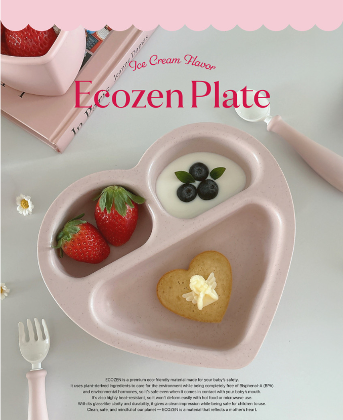 Little Heart 3-Section Plate