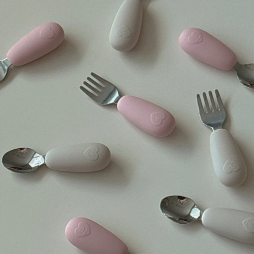 Soft Pebble Baby Cutlery Set